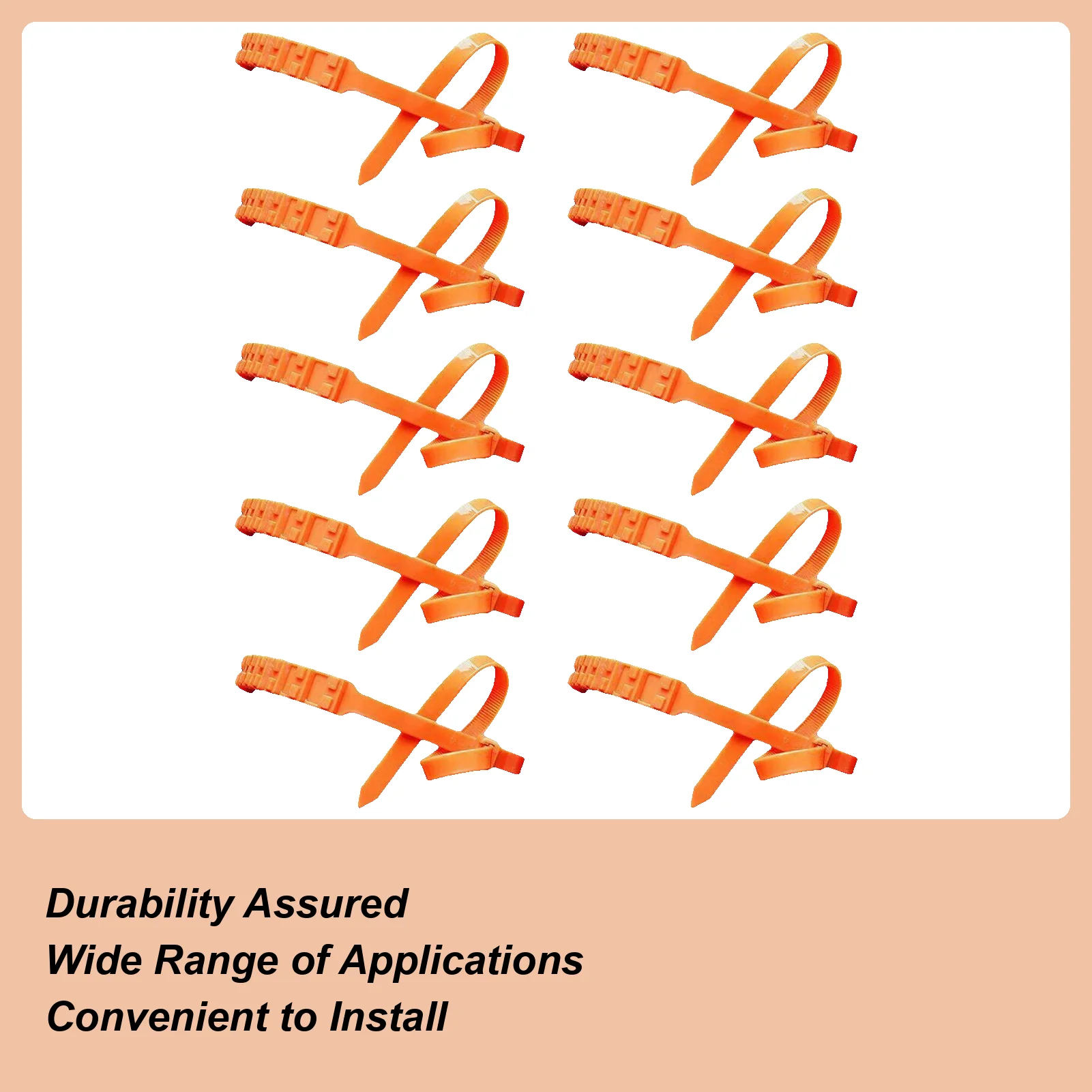 Snow Chains For Car Tires 10 Pieces Zip Ties For Tires In Snow Anti-Slip Wheel Zip Ties For Sedan SUV Truck Outdoor Winter