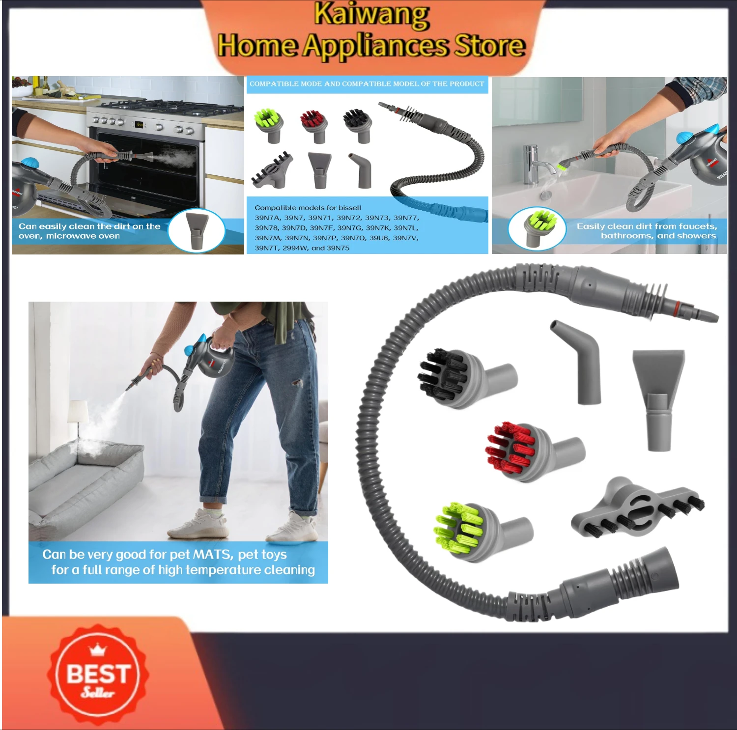 

Для Bissell Steam Shot Omni пароочиститель для твердых поверхностей 39N7A 39N7V 39N7H 39N73 39N7N 2994B чистая щетка ручной портативный паровой очиститель