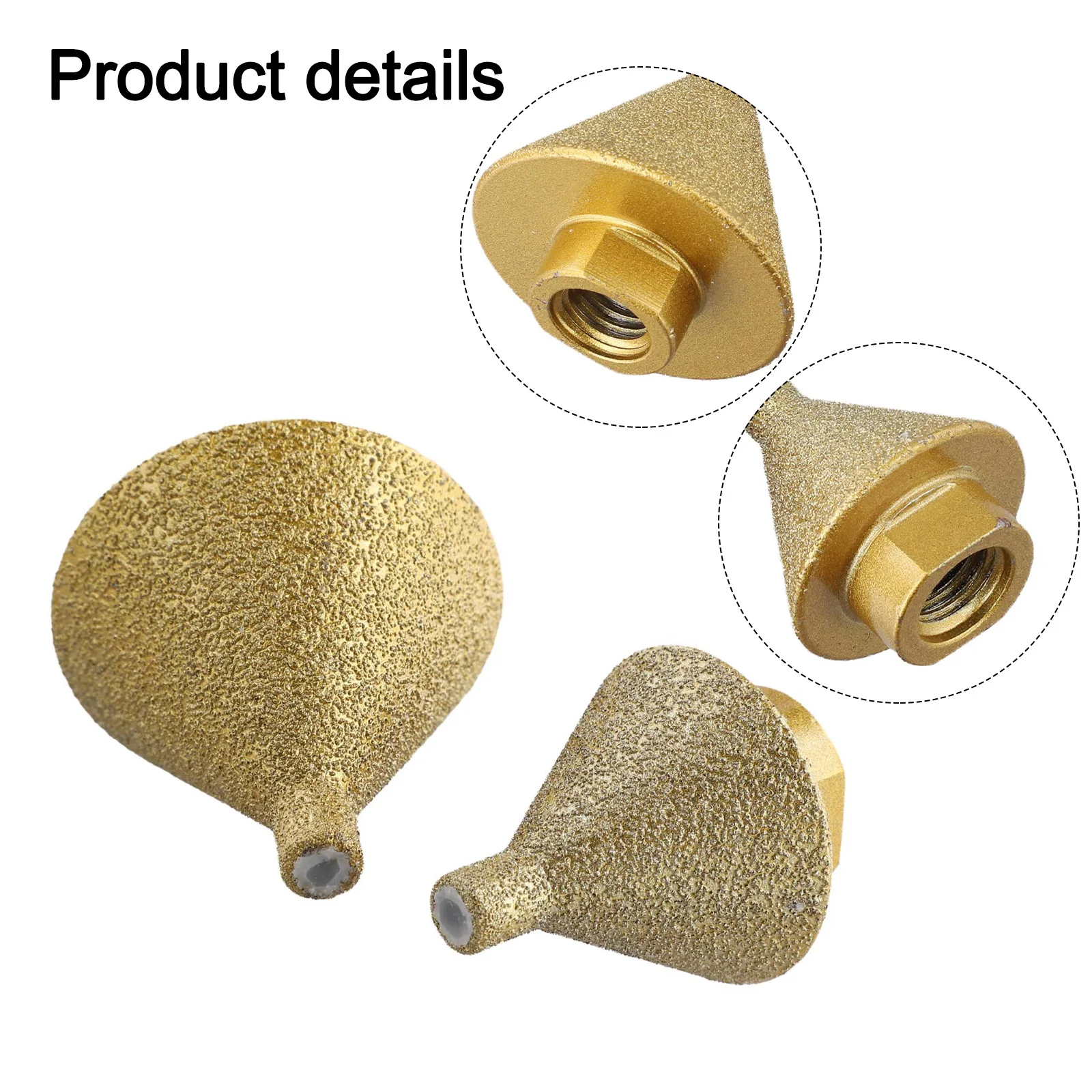 Grinding Tools For Stone Finishing Accessory Conical Grinding Tools Diamond Chamfer Bits Emery And Silicon Carbide