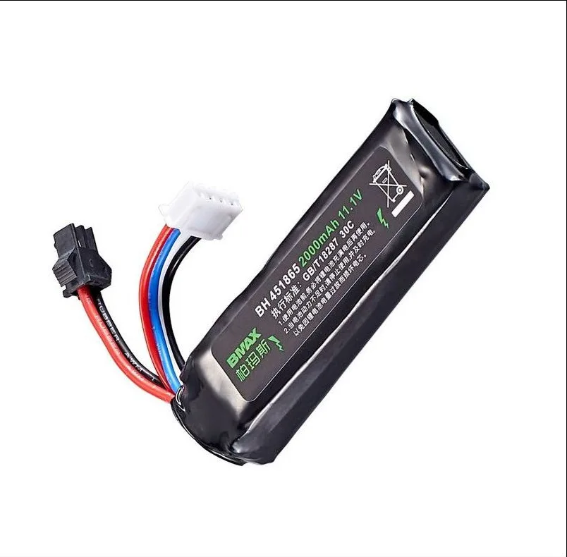 11.1V 2000mAh 30C Li-po battery for Electric Gel Blaster Water Toys Gun/Automatic Splatter Ball Rifle Paintball /Airso