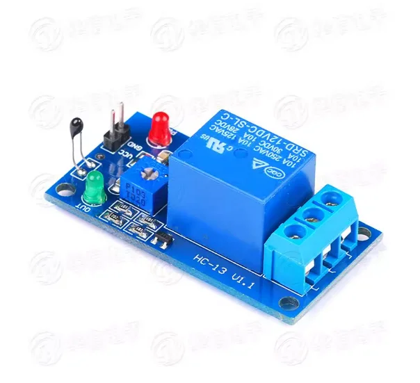 Moduł czujnika termistorowego 12V, przełącznik kontroli temperatury, moduł wykrywania temperatury, moduł czujnika temperatury 2 w 1