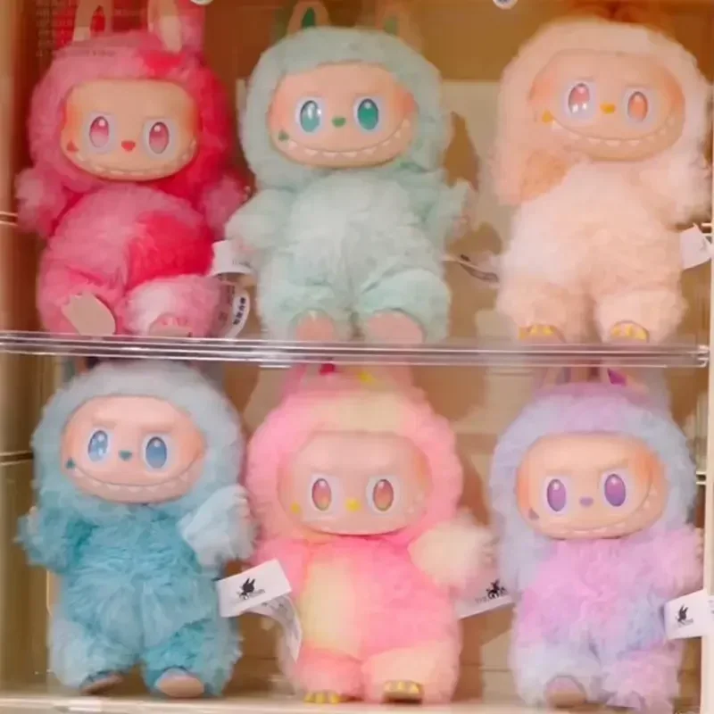 1:1 عالية الجودة Kawaii الوحش Labubu 3.0 صندوق أعمى سلسلة PVC Labubu معكرون قلادة دمية Labubu الوحش المفاتيح هدية عيد ميلاد