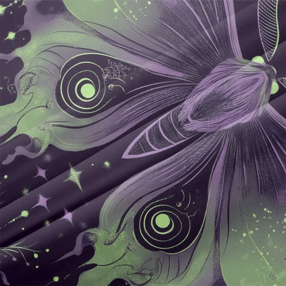 تصميم جديد الأرجواني فراشة طباعة سترة Haori للجنسين التقليدية زي قميص يوكاتا شاطئ كيمونو الملابس #5