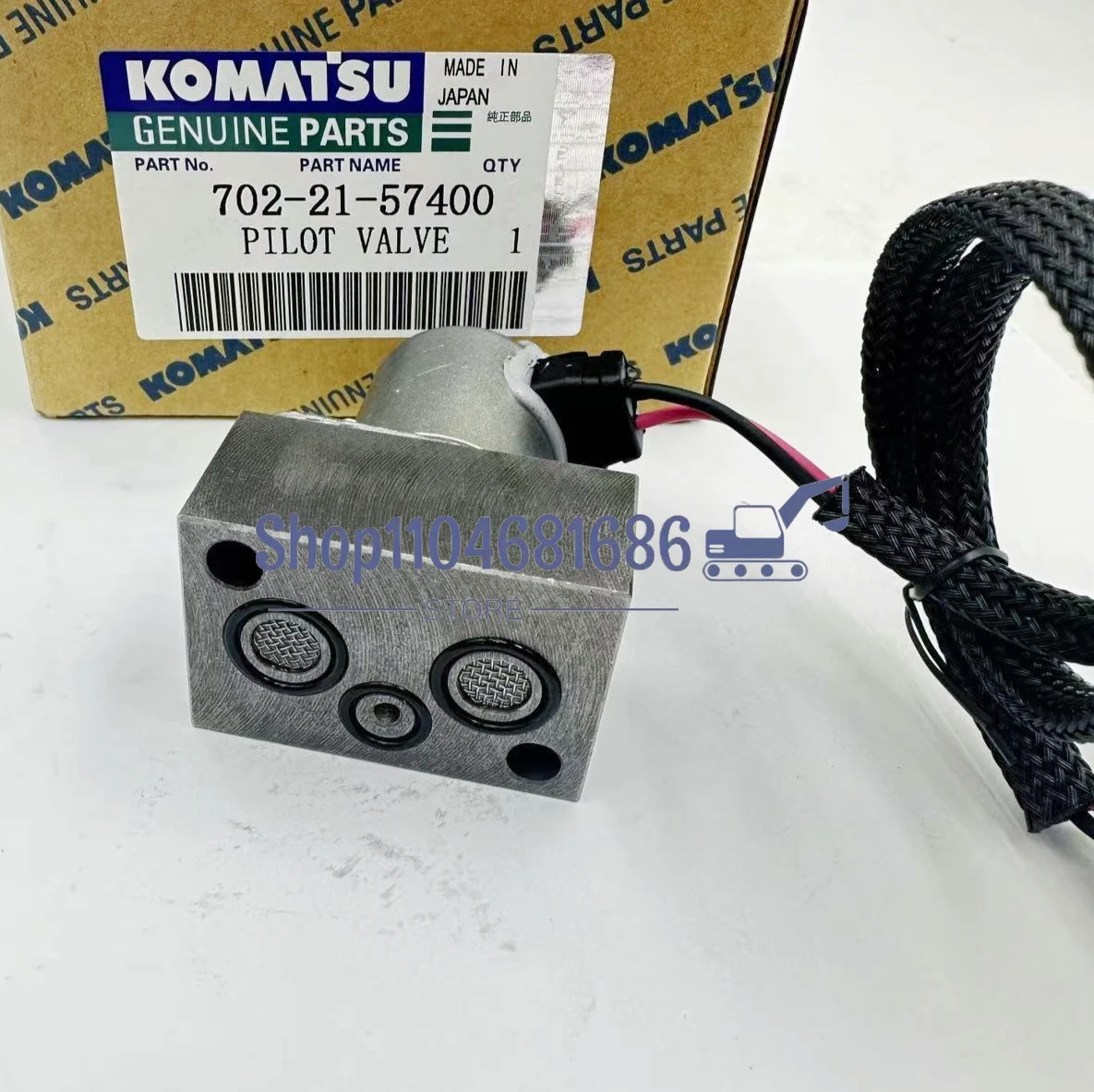 

PC200-7 PC210-7 PC200-8 Hydraulic Solenoid Valves 702-21-57400 For Komatsu Excavator Parts 7022157400