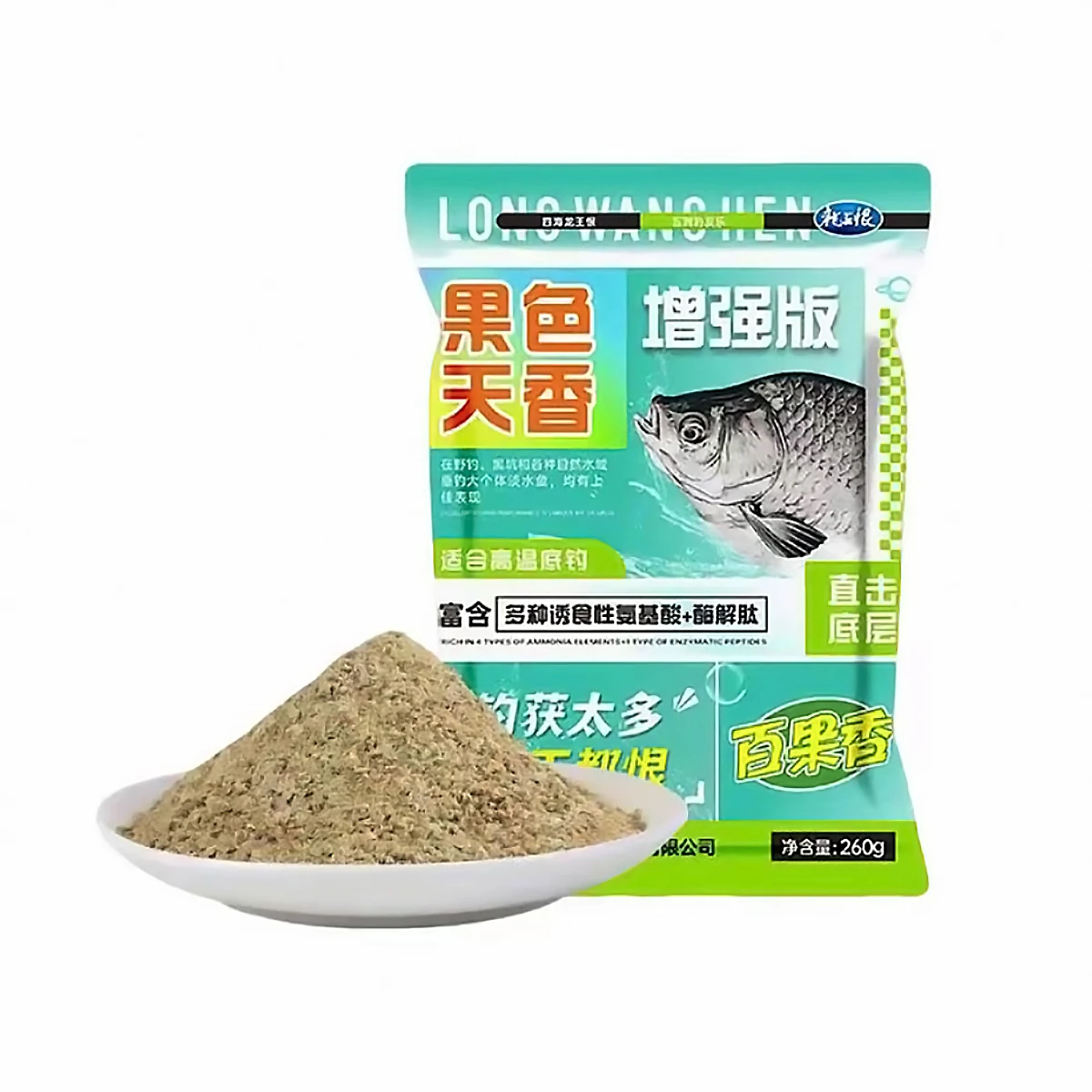 Dragon King Hate brand summer fishing bait, 240g fruity flavored bait, suitable for fishing carp and crucian carp