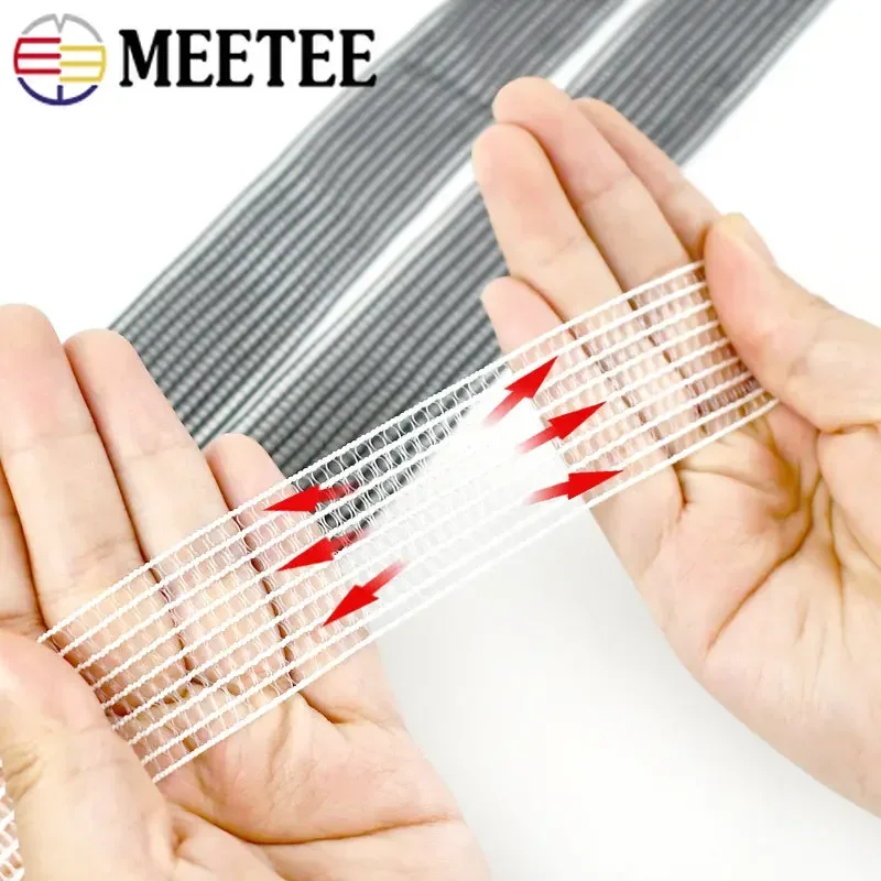 10/20Meters 20-50mm Soft Mesh Elastic Bands Stretch Underwear Net Elastics Rubber DIY Garment Sewing Accessorie Decor Trimming