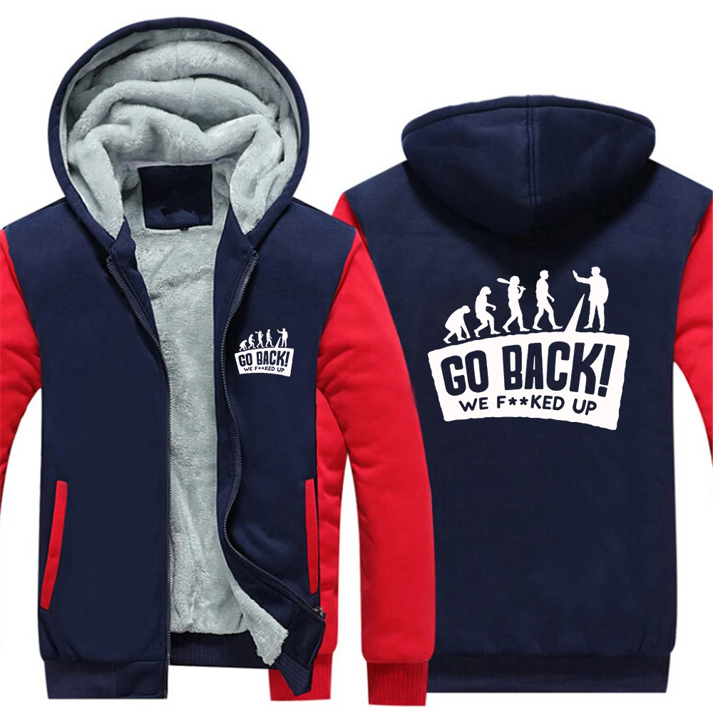 Evolution Themed Humor Men's sweatshirts are suitable for providing warmth as an inner layer in winter hoodies jacket