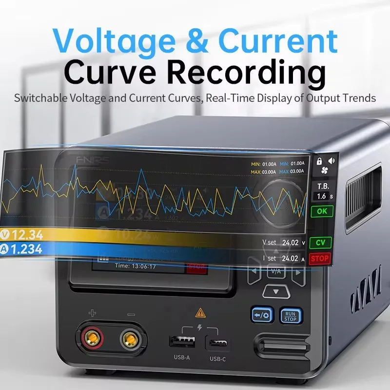 IPS3608 قابل للتعديل التيار المتناوب إلى تيار مستمر للبرمجة تحويل الطاقة العرض 36 فولت 8A 285 واط الجهد الحالي منظم USB نوع-C واجهة