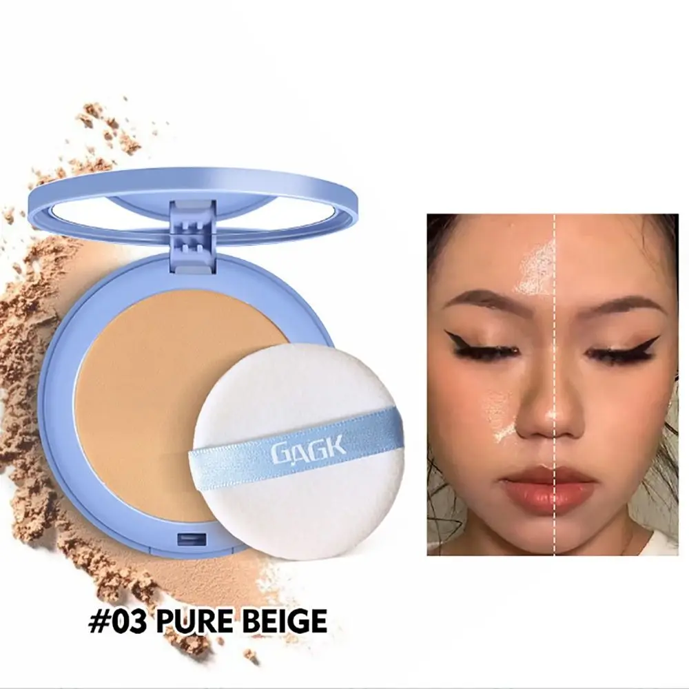 Langdurige Matte Perfectie Geperst Poeder Waterdichte Olie Controle Make-Up Tool Compact Ontwerp Natuurlijk