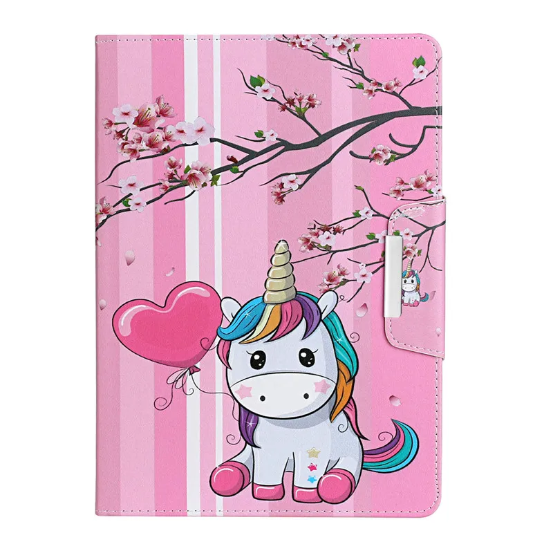 Cute Unicorn Panda Cat Tablet Cover For Funda Huawei Mediapad T3 10 Case 9.6  Leather Stand Cover For Huawei Mediapad T3 10 Case