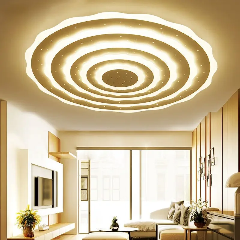 Modern Ceiling Chandelier Lighting Living Room Nordic Bedroom Dining Room LED Ceiling Lamps Round Minimalist Design Chandelier
