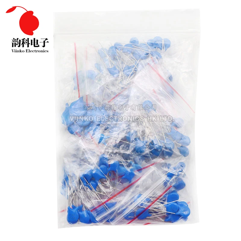 180pcs 3KV Ceramic capacitor Kit 18Values*10pcs 5PF 10PF 22PF 30PF 47PF 56PF 100PF 150PF 220PF 330PF 470PF 102 222 332 472 103