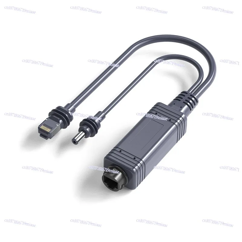 Gen Mini Power Network Cable Separator Poe Interface Separation 2 in 1 Power Supply Extension Network Converter