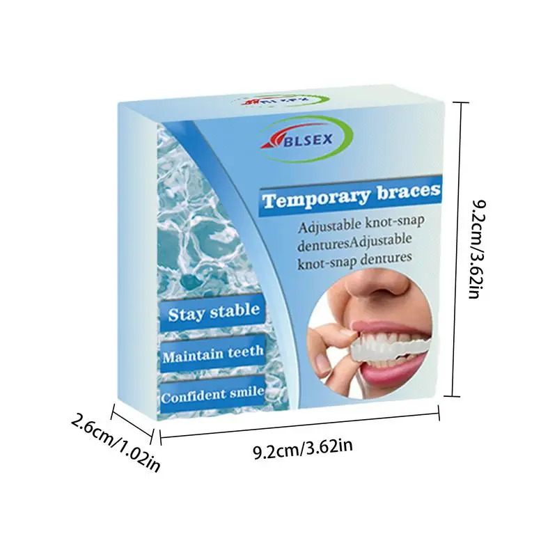 Temporary Tooth Detachable And Reusable Veneers Teeth Teeth With Comfortable Fit Temporary Teeth Dentures Fake Tooth For Missing