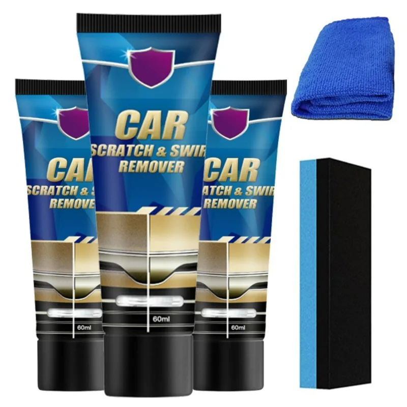 Car Body Scratch Remover Paint Scratch Care Repair Cream with Polishing Wax Brush Rag Tool Care Accessories