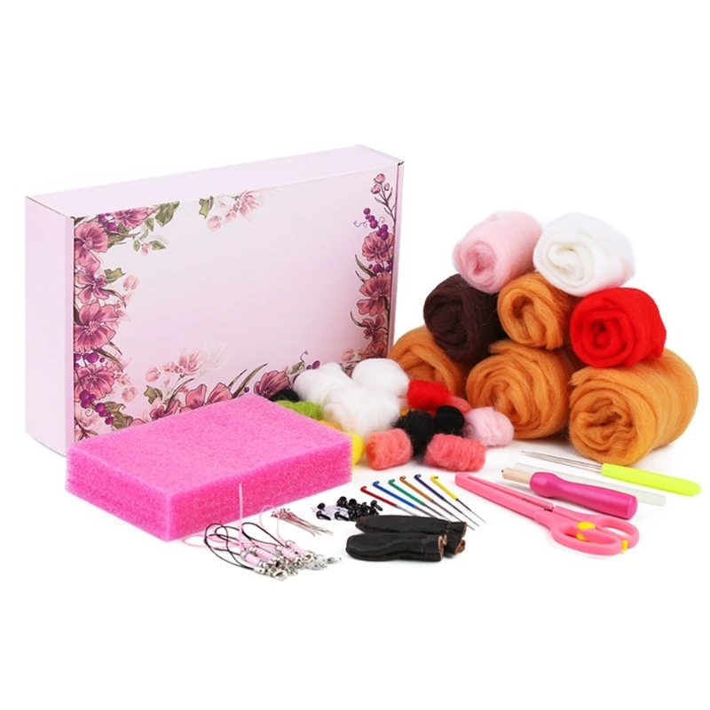 

Lovely Animal Needle Felting Set Needle Felting Starter Kits with Felting Tool