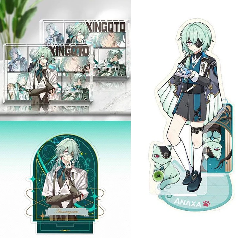 3Pcs/Set  Anaxa Anaxagoras Peripheral Thickening Acrylic Stand-Up Personalized Cartoon Desktop Ornament Gift