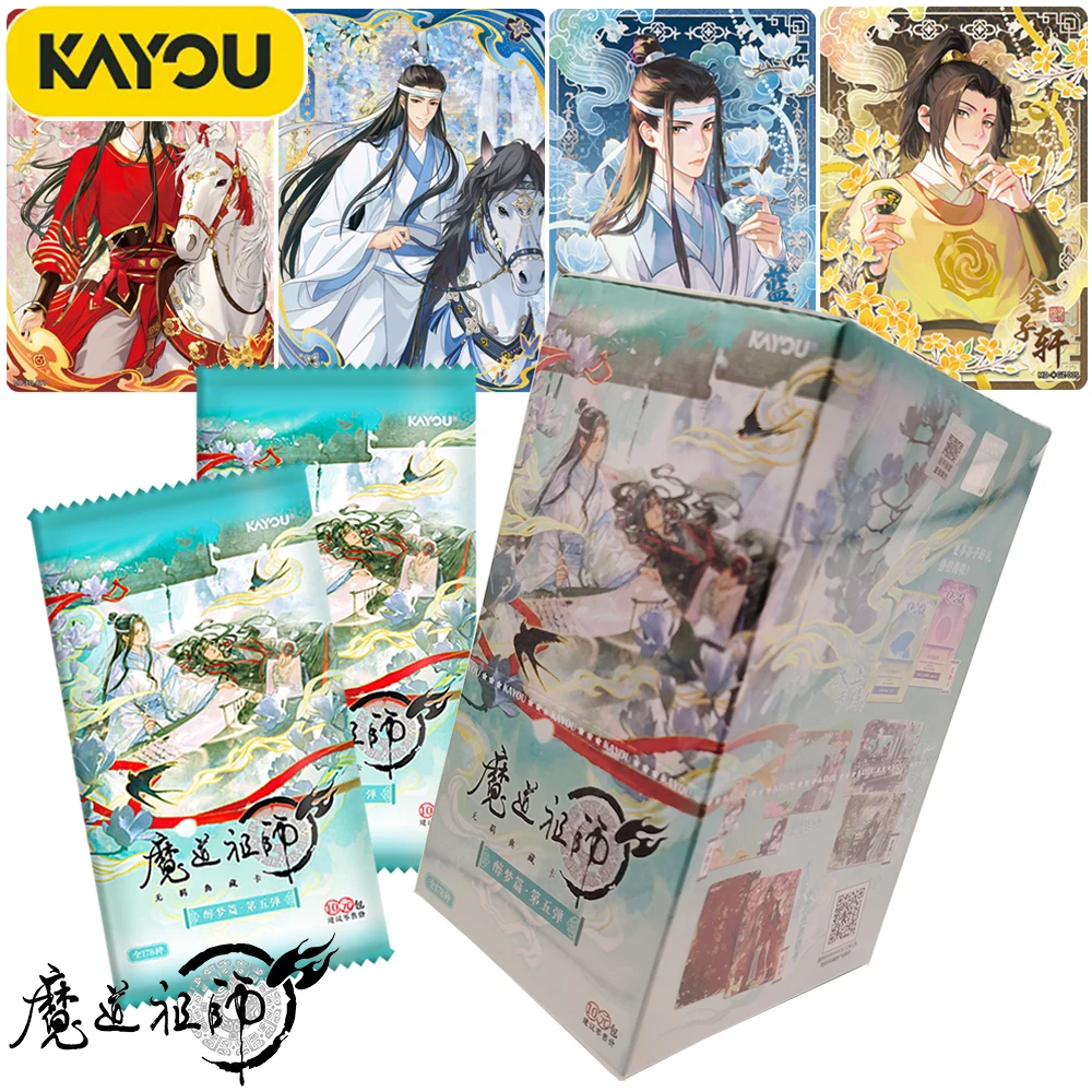 New Official KAYOU Grandmaster of Demonic Cultivation Popular Novels Anime Collection Character Card Teen Hobbies Christmas Gift