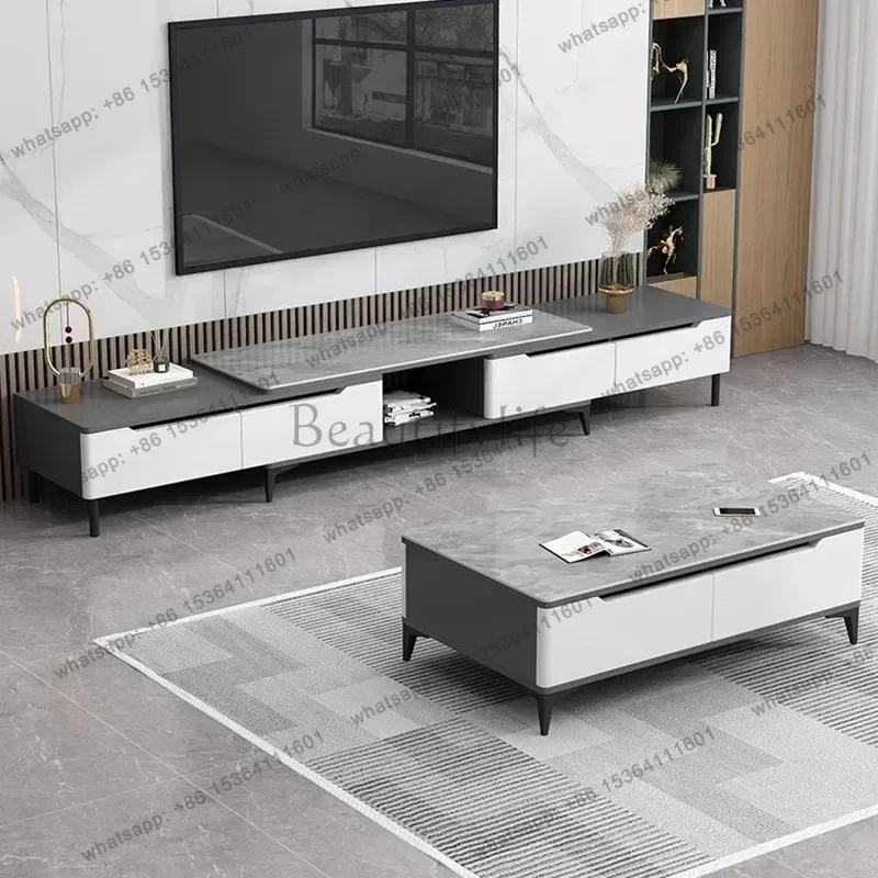 Rectangle Decoration Side Table Industrial Vintage Organizer Photo Album Clear Coffee Table Simple Mesa