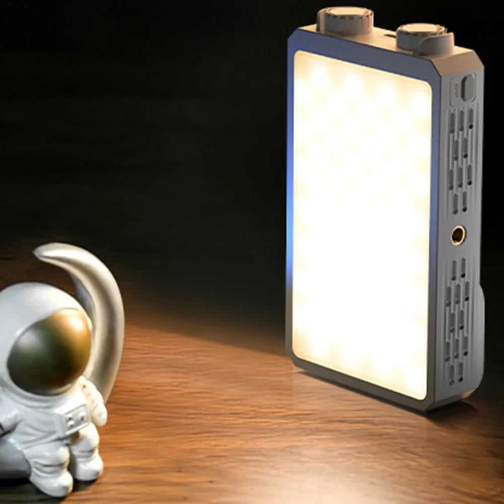 40W LED Camera Light 2800K-9000K RGB Video Light 4400mAh Rechargeable Handheld Fill Light Photography Lighting