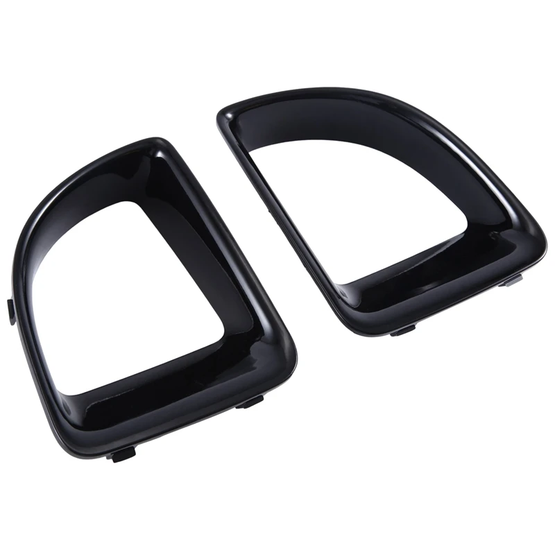 For BMW MINI R55 R56 R57 R58 R59 JCW S Car Front Air Duct Frame Black 1Pair Set 51117255117 51117255118 Replacement