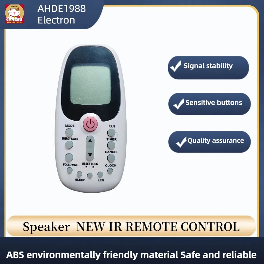 R09B/BGCE reemplazar Control remoto de CA Compatible con aire acondicionado de ventana Arctic King WTW-12ER5A AKW10CR71 EWK + 15CR5 EWK + 10CR5