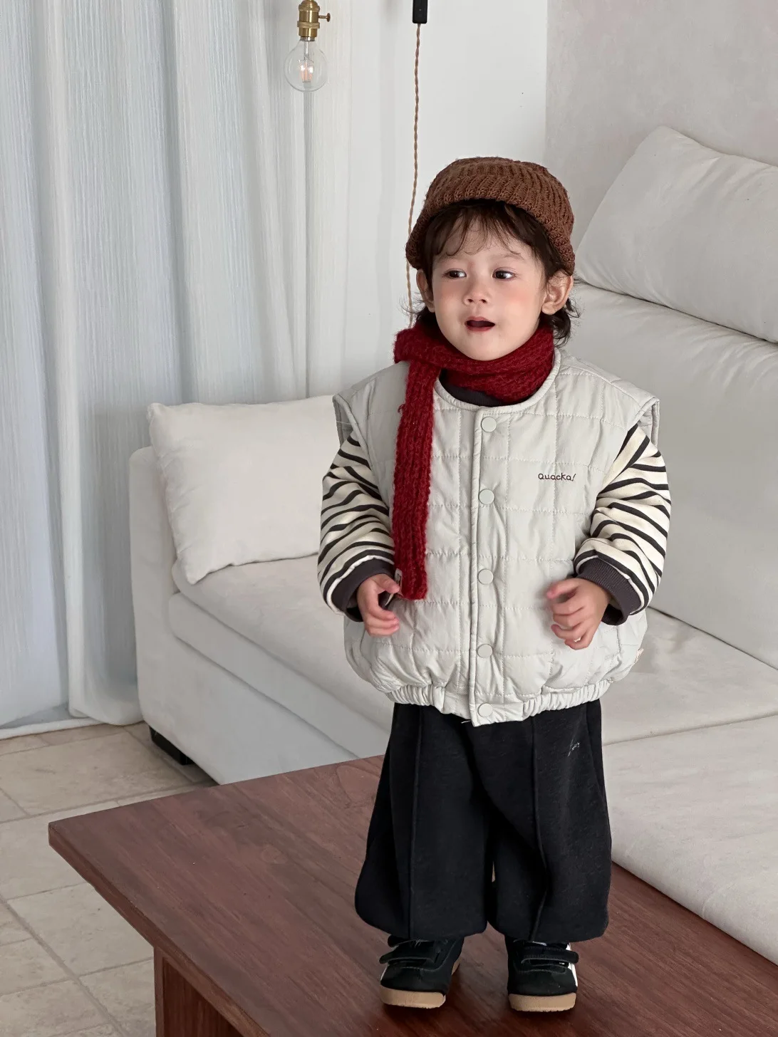 2025 Winter New Baby Cotton Padded Vest Infant Boys Sleeveless Coat Plus Velvet Thick Girls Warm Cardigan Toddler Clothes