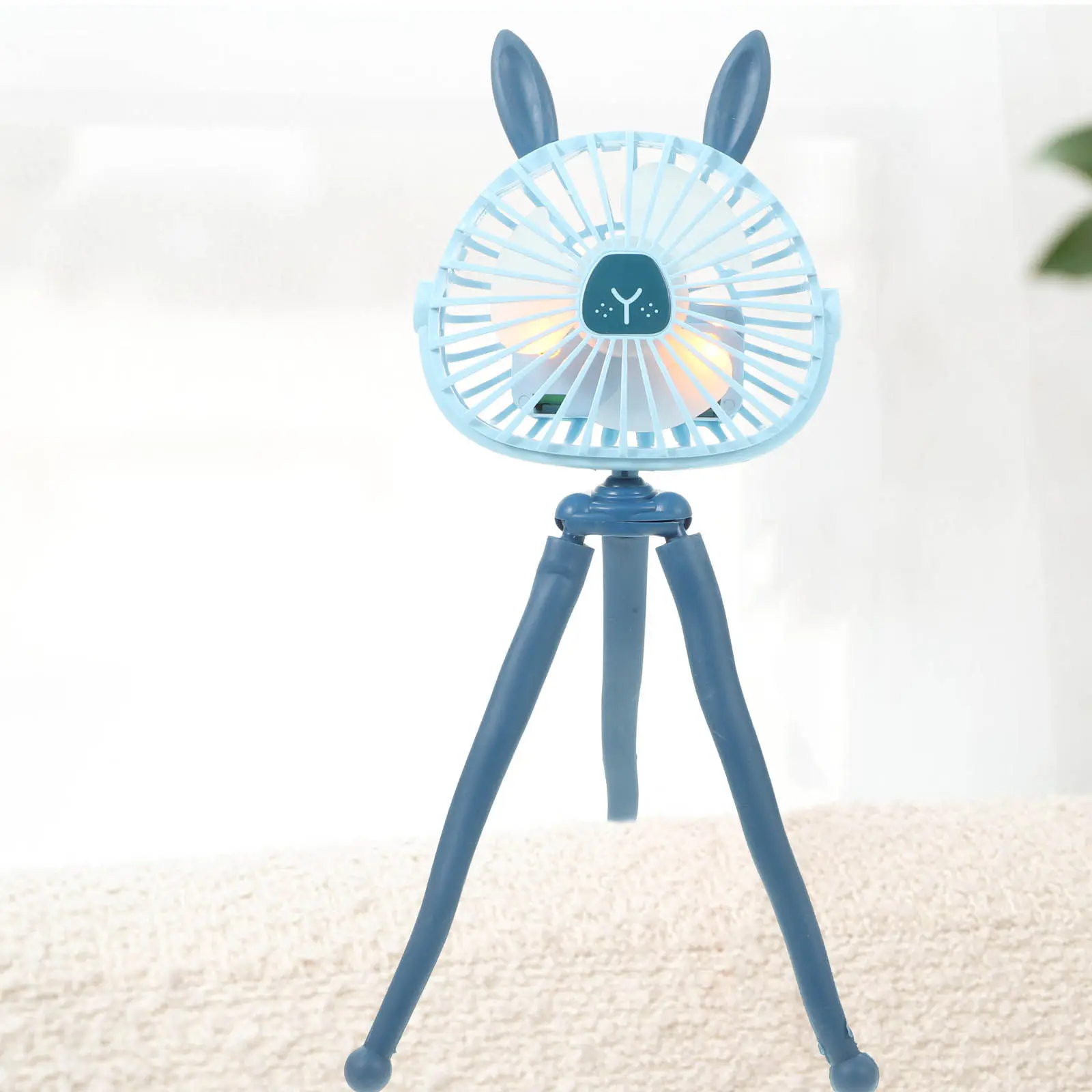 

Mini Rechargeable Portable Fan for Baby Stroller Travel Office Desk Car Gym Outdoor Camping Lightweight Strong Wind USB Small