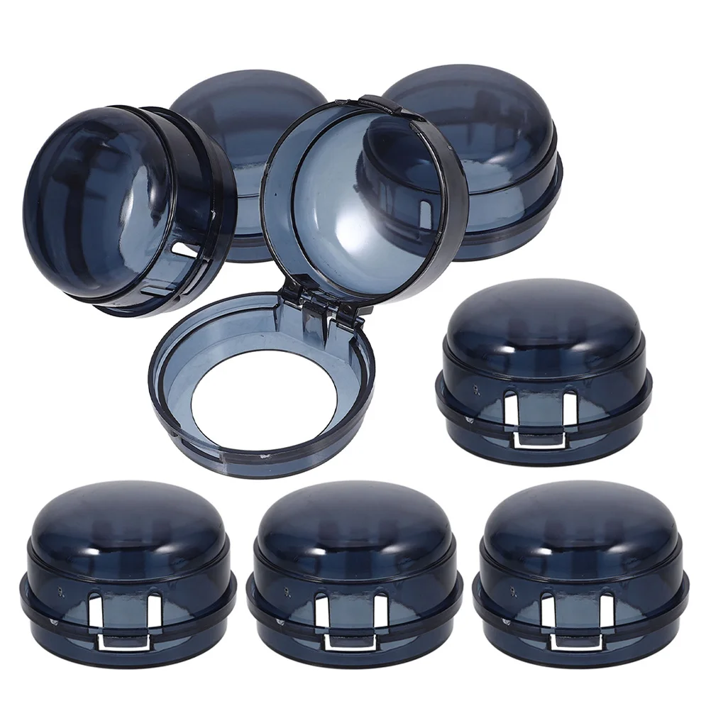 

8pcs Gas Covers Home Appliance Knob Protectors Safety Switch Covers Oilproof Sturdy Plastic Knob Guards Easy Install Sleek