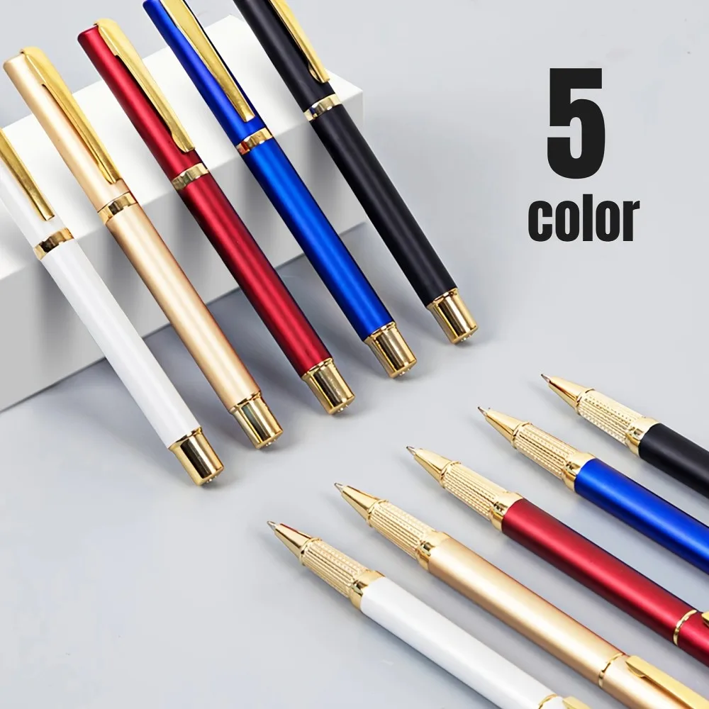 12pcs Set of Customizable Business Ballpoint Pens, Office and Supplies, Teacher's Day and Graduation Season Commemorative Gifts
