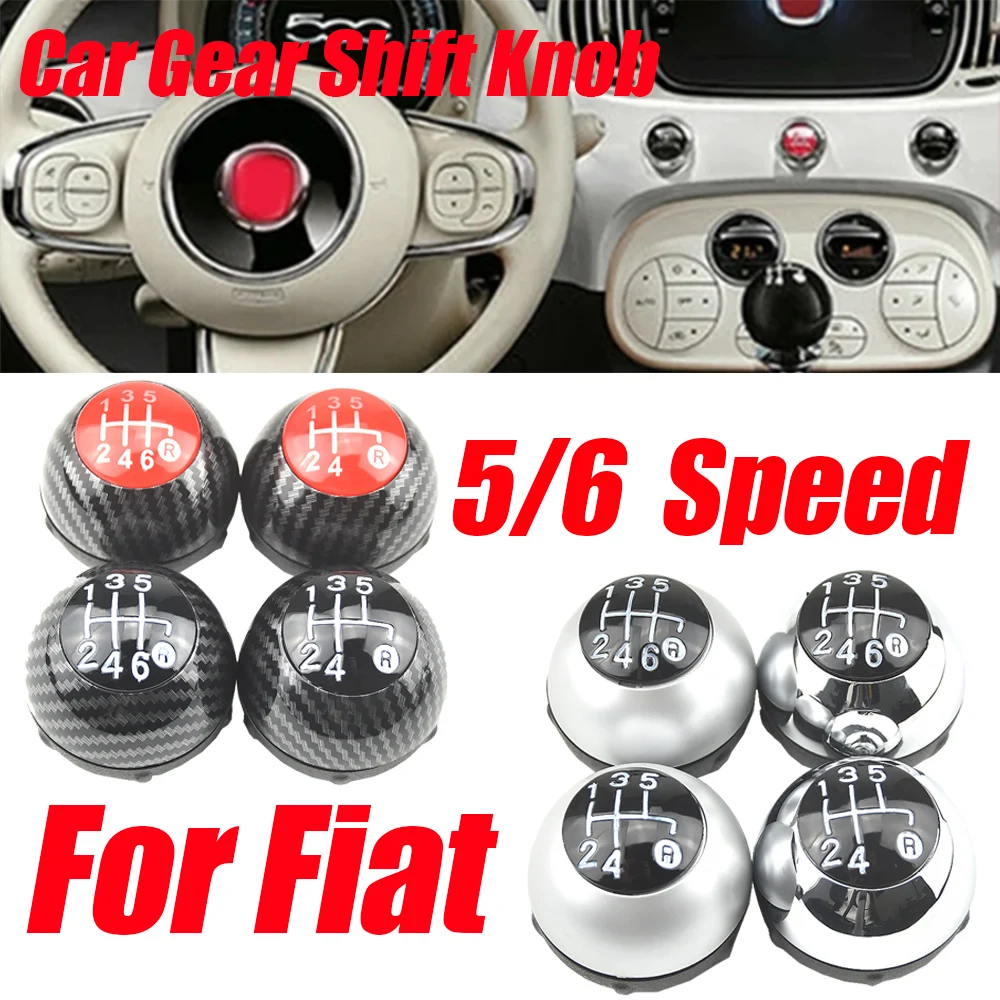 

Ручка переключения передач для Fiat 2017- Abarth 695 Rivale 175, юбилейная ручка переключения передач 5/6 скоростей, хром + красный 55344048