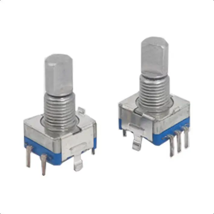 【5-2PCS】Encoder switch EC11 Digital pulse potentiometer 20 Number of positioning 20 Pulse handle length 20MM