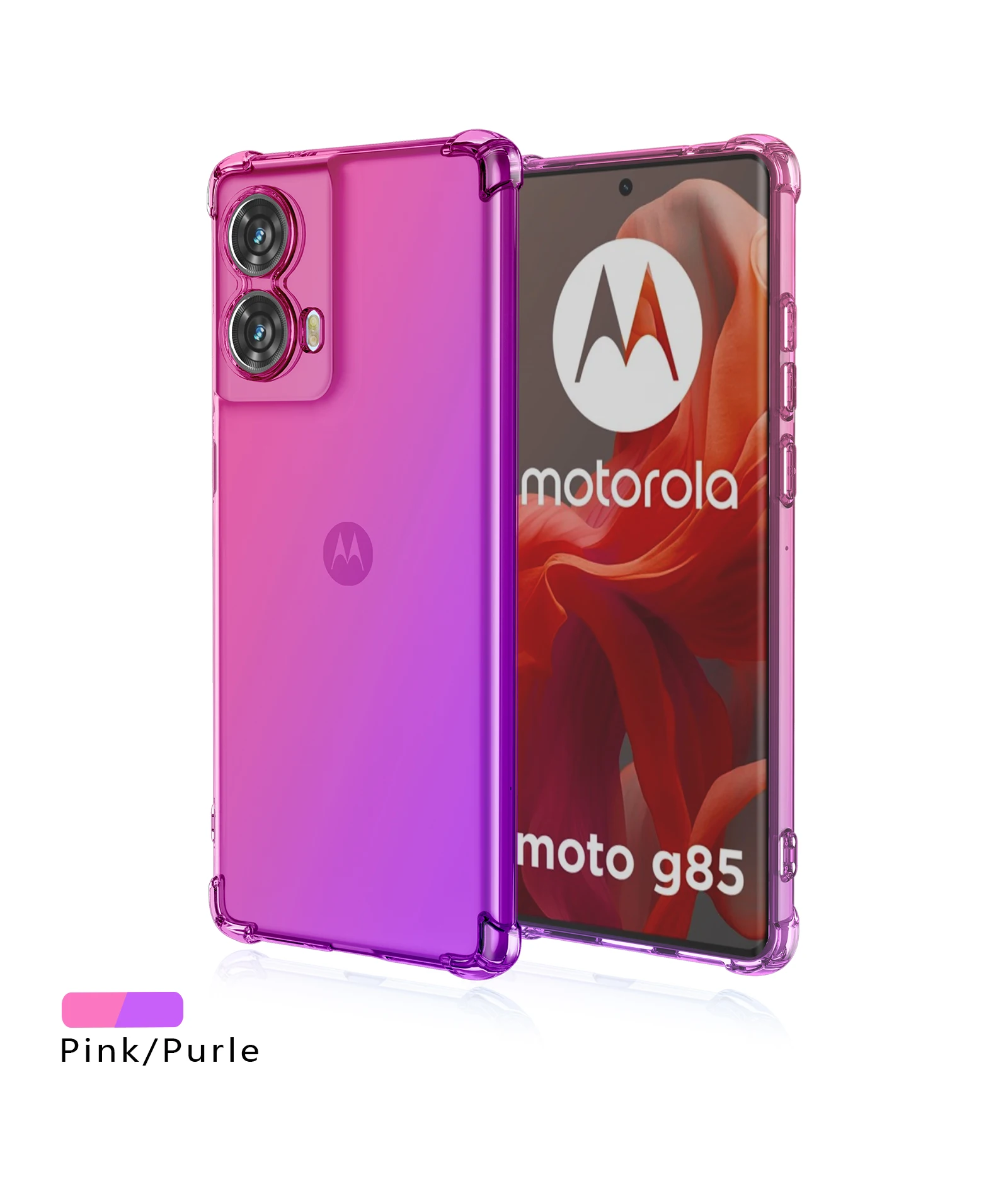 Shockproof Gradient Silicone TPU Case For Motorola Moto G35 G55 G85 G04S G24 Power E14 5G Protective Cover Fundas Coque Capa