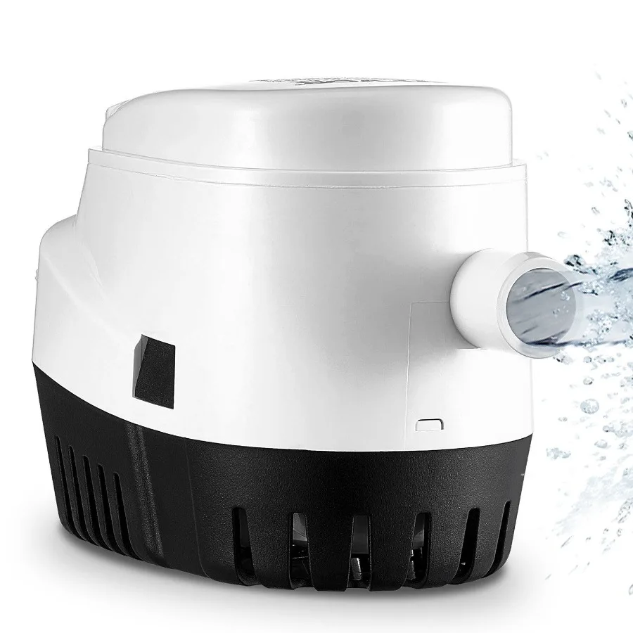 

Bilge Pump 750GPH 12V Automatic Submersible Boat Bilge Water Pump with Float Switch 0.7 Outlet Diameter Small Boat Bilge Pump