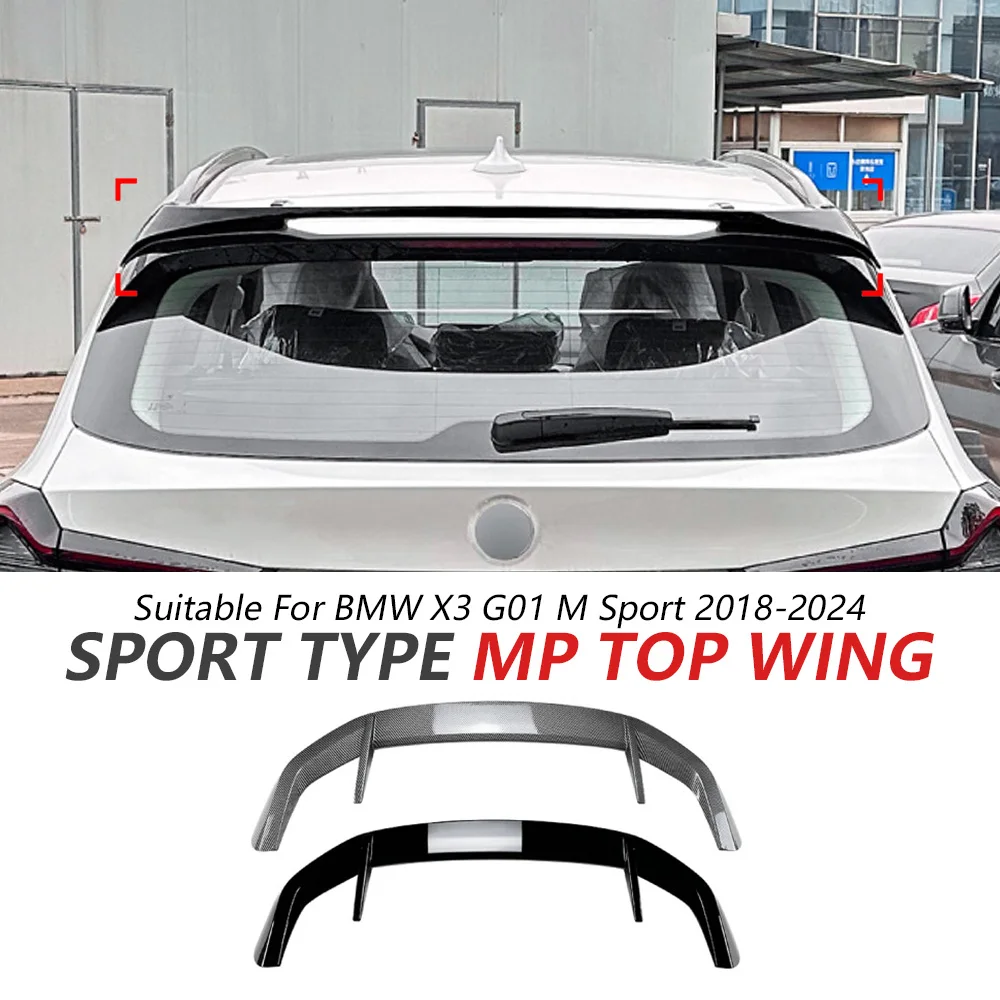 

Rear Spoiler For BMW X3 G01 M Sport 2018-2024 Glossy Black Sport Body Kit Trunk Lid Wing Auto Accessories Car Update