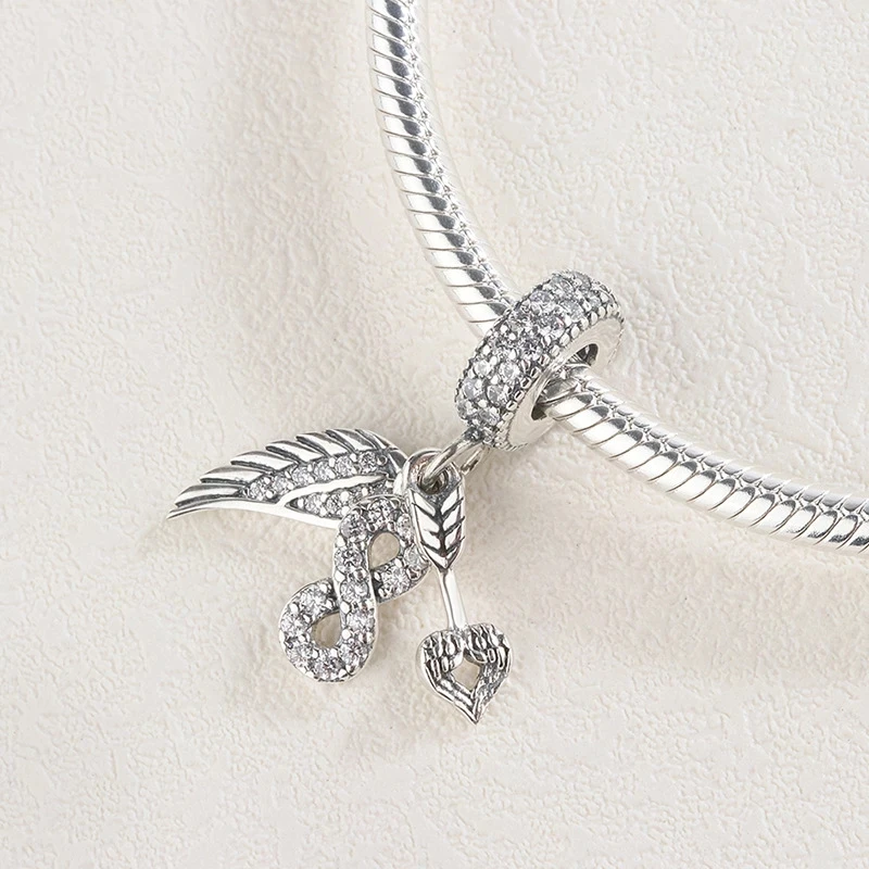 جديد 925 فضة الشكل ستار سحر of ley 925 سلسلة مطرز صالح الأصلي قلادة سوار DIY بها بنفسك السيدات مجوهرات اكسسوارات