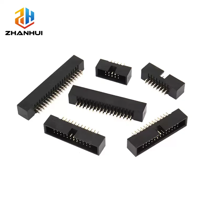 5Pcs 1.27mm Pitch IDC Box Header Connector 8-60P Straight Pin DIP Socket for FC Ribbon Cable PCB Board Terminal Block
