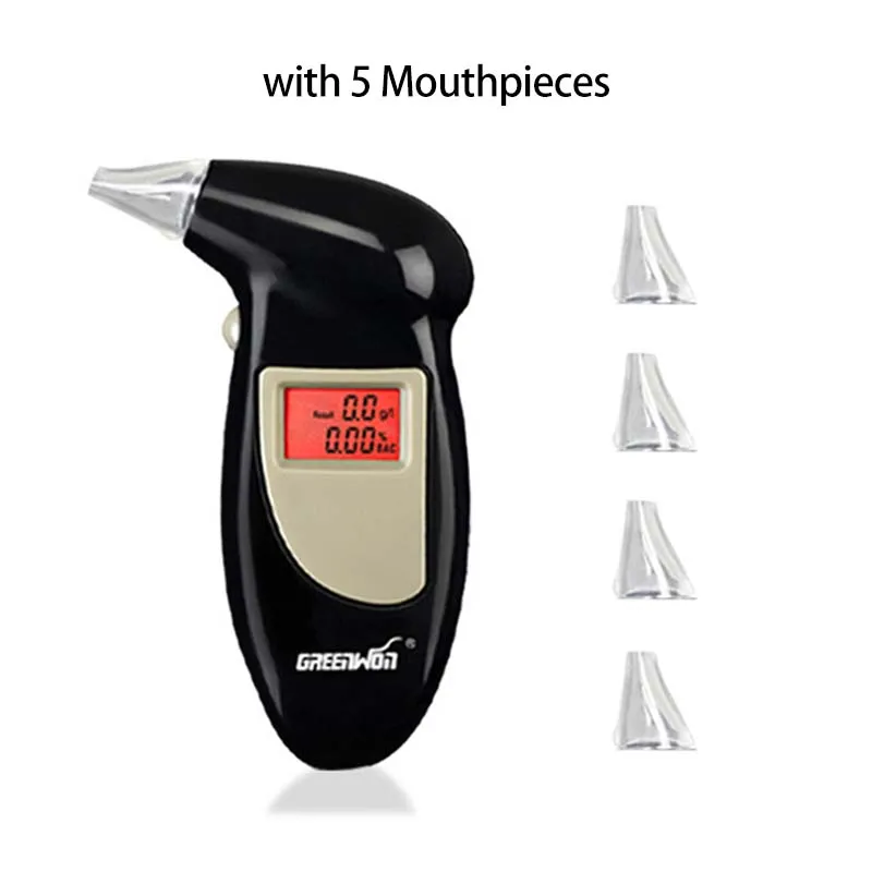 GREENWON цифровой тестер алкоголя детектор алкоголя брелок алкотестер AT-68S