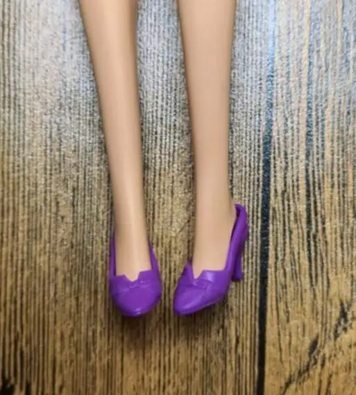 High Heels Puppe flache Füße Schuhe weiße Stiefel Geschenke Zubehör für Ihre 1/6 Barb Puppen TpQ88 – Detail 16