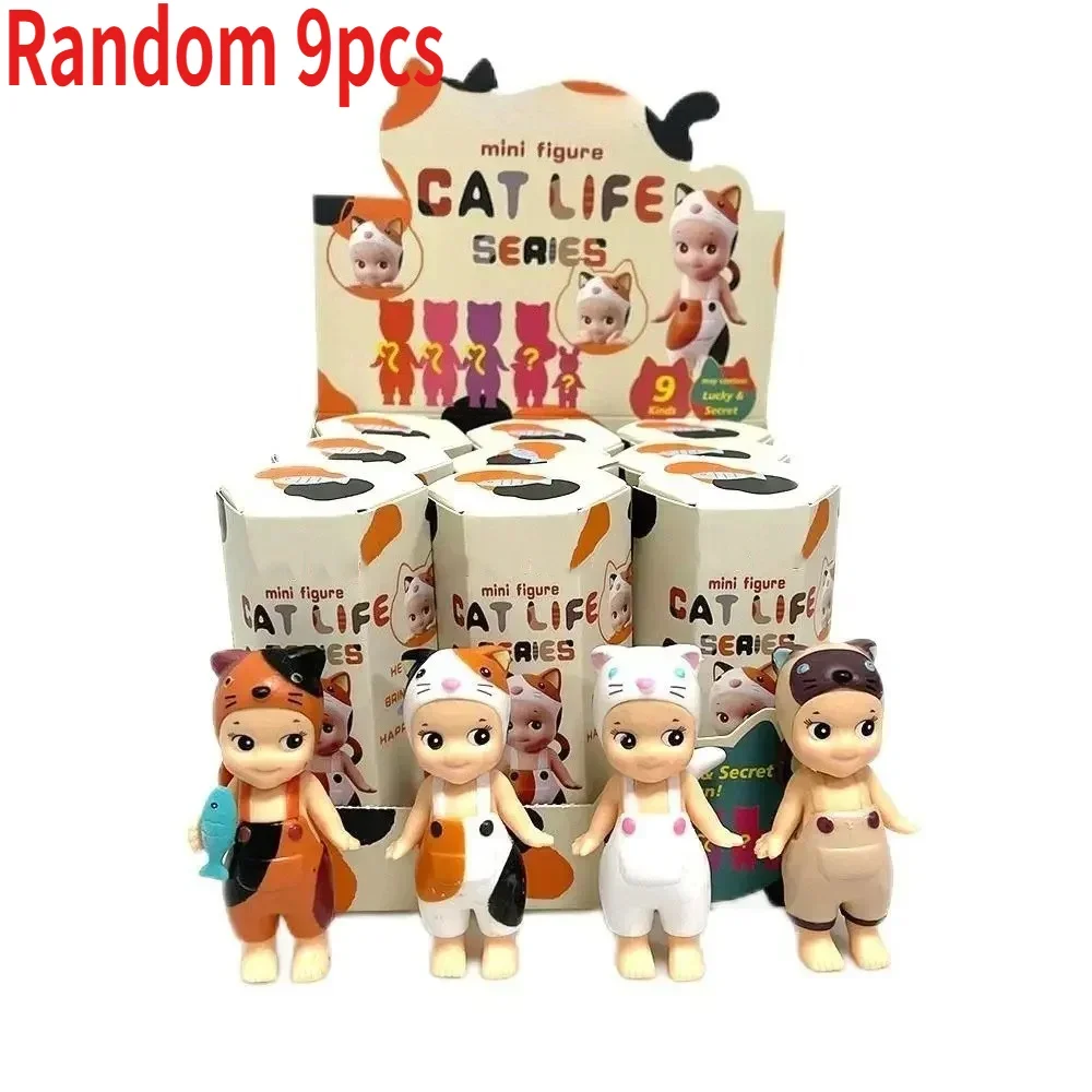 

2025 HotS Angel Figure Dream Series Blind Box Cat Angel Mini Anime Figures Blind Box Ornaments Dolls Fans Children Gift New