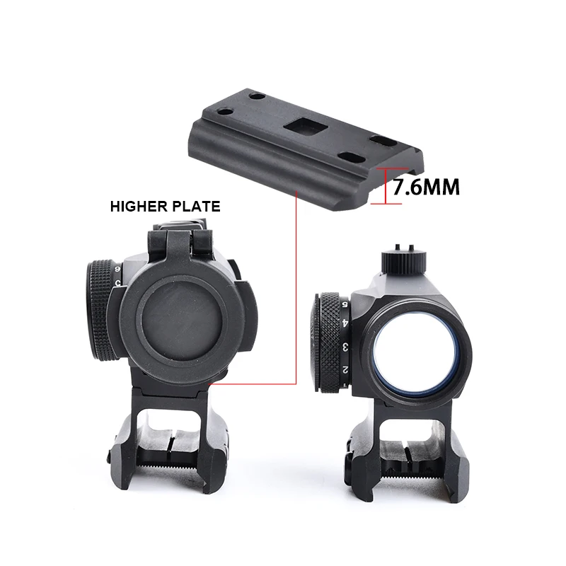 Metalowy mikro-mocowanie DD do kolimatora typu Red Dot, pasujące do T1T2 H1 H2 M5 z szyną Picatinny 20mm, akcesoria do pistoletów Airsoft M4 AR15.