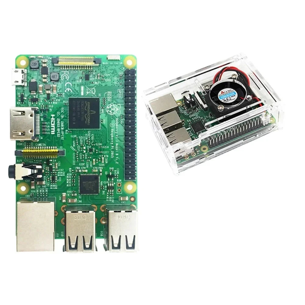 Kit de placa Raspberry Pi 3 modelo B, 1GB LPDDR2 BCM2837 Quad-core Ras PI3 B,ras PI 3b,ras PI 3 B con Wifi y Raspberry Pi3 CN;GUA