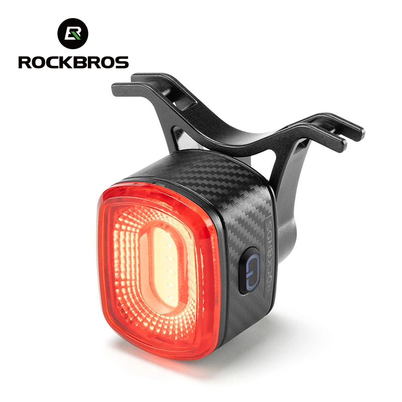 ROCKBROS Fanale posteriore per bici : rilevamento intelligente dei freni e della sincronizzazione per bici da montagna e da strada Avvertimento di gui