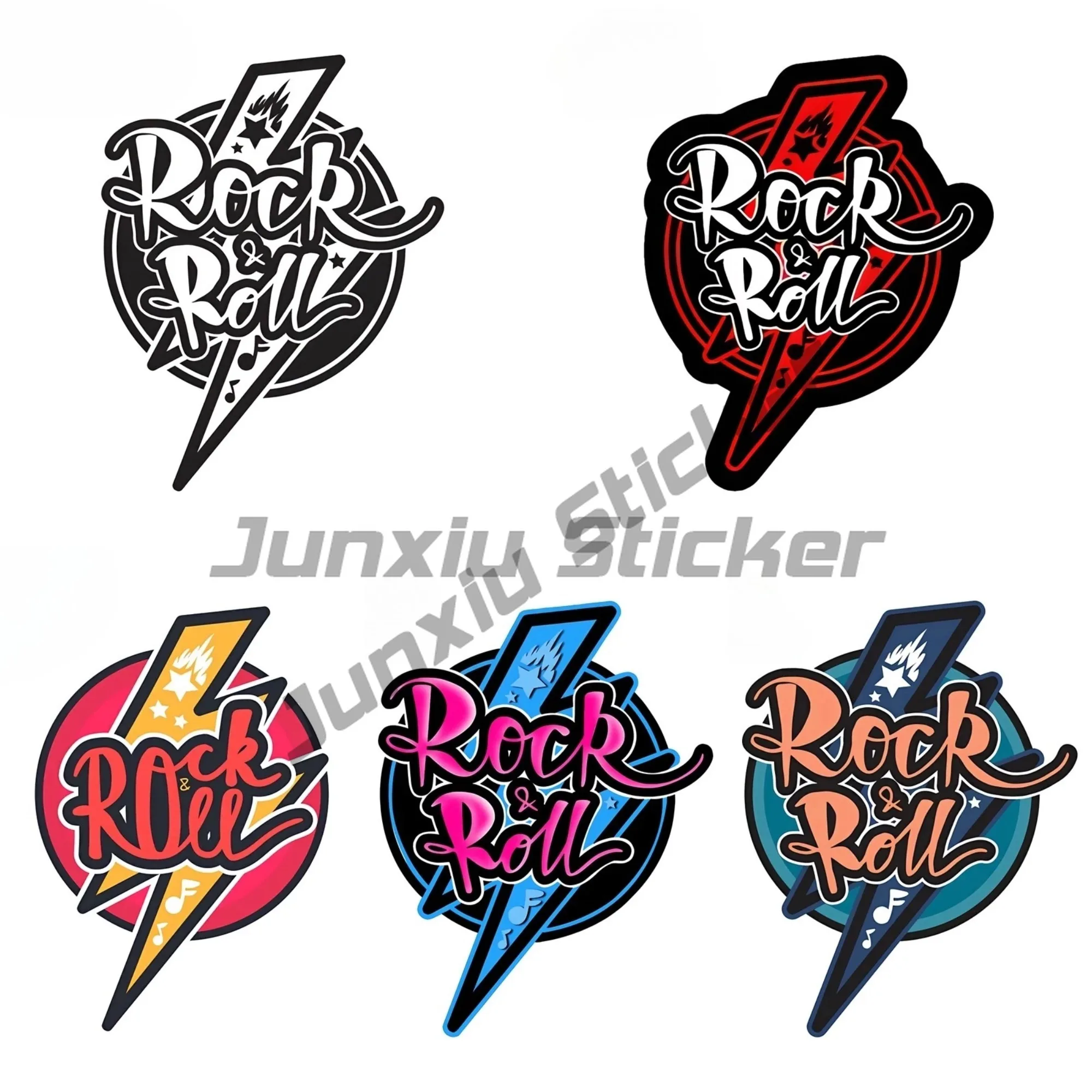 

Rock Roll Creative Car Sticker Funny Fashionble Sunscreen Campervan Stickers Cool Storage Flask Custom Printing