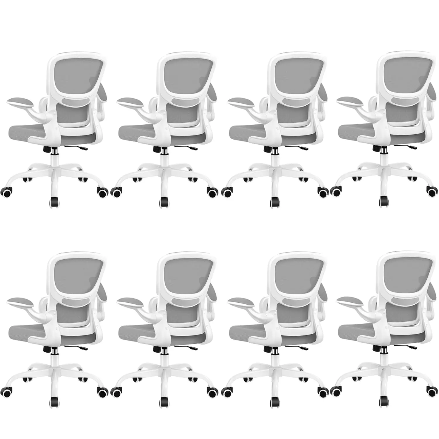 

Ergonomic Mesh Office Chair with Lumbar Support & Flip-up Armrests, Home Office Computer Task Seat for Adults, Customized