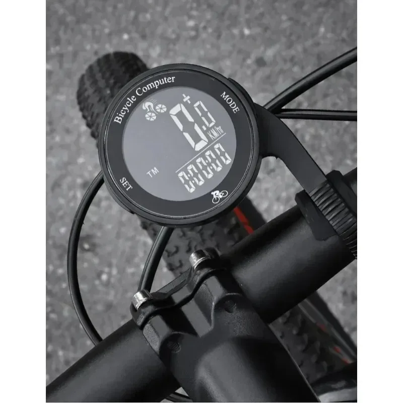 Compteur de vitesse pour vélo, 1 pièce, ordinateur de vélo de montagne, odomètre de vélo, compteur de vitesse multifonctionnel, écran sans fil