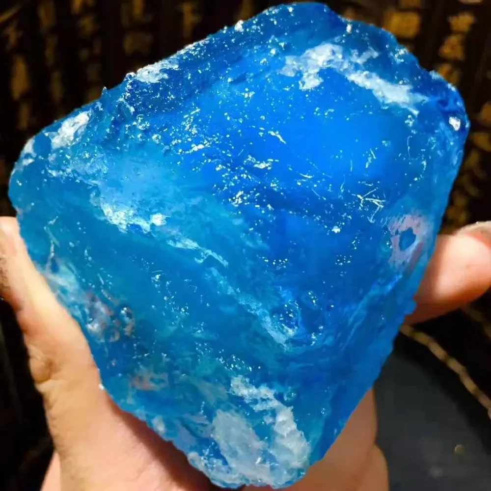 Beautiful 100% Natural Aquamarine Sea Sapphire Crystal Raw Stone Natural Reiki Healing