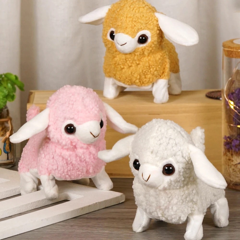 Realistic Electric Sheep Plush Toy Simulation Lamb Soft Stuffed Doll Goat Shake Head Smart Machine Cute Birthday Gift for Kids