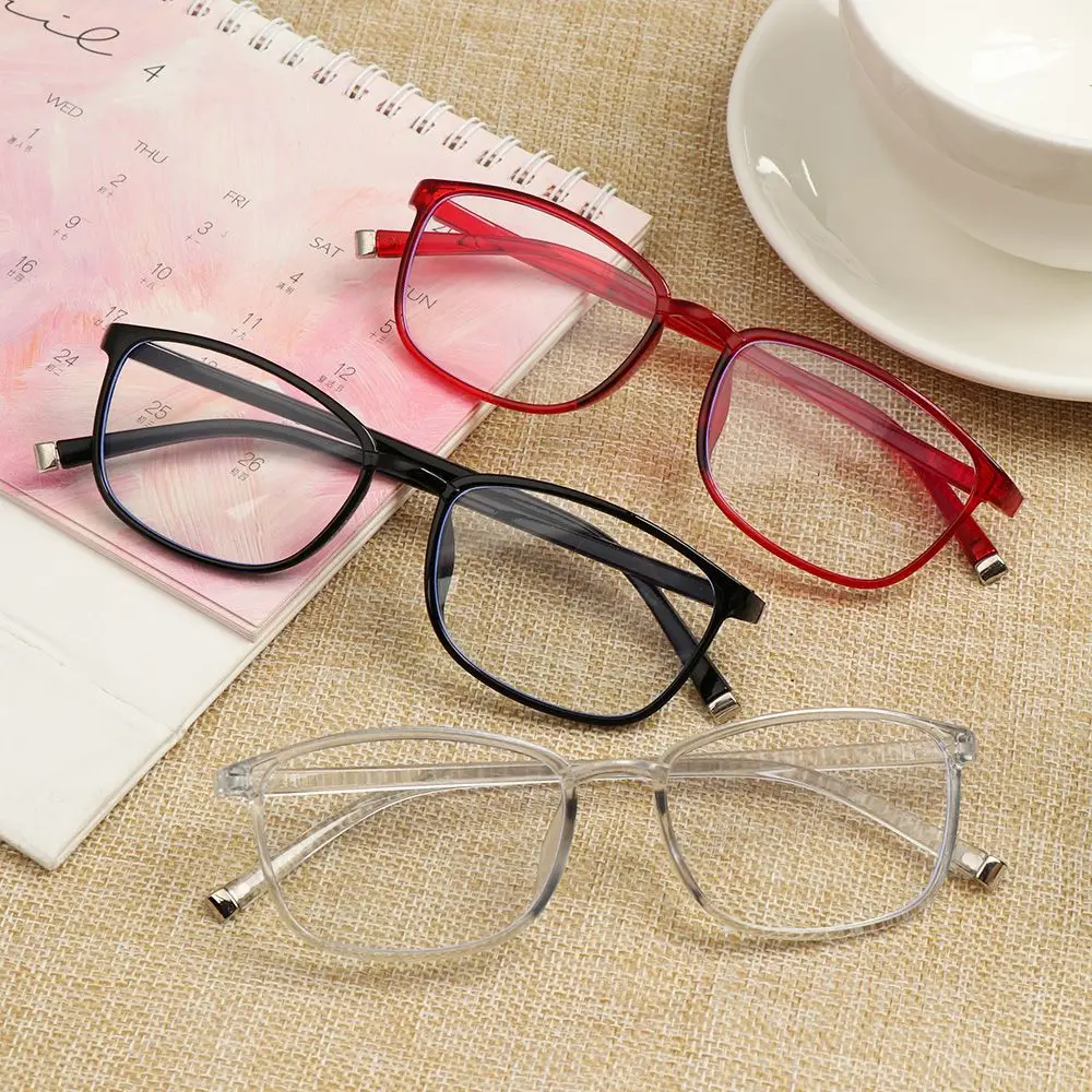 Classics Reading Glasses PC Frame Anti Blue Rays Eyeglasses High-definition Reduces Eye Strain Flat Mirror Eyewear +1.0~+4.0