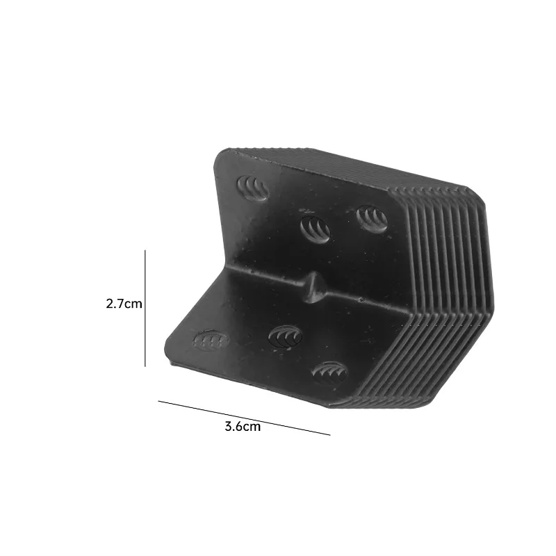 60/10 шт. 90 °   Угловой кронштейн из нержавеющей стали, черный L-образный стол, стул, шкаф, прочное усиление, аксессуары для оборудования